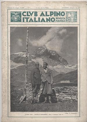 Club alpino italiano Rivista mensile Ottobre 1932