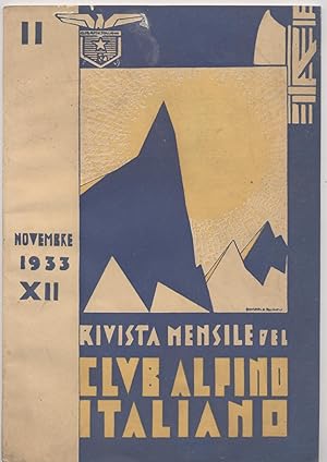 Club alpino italiano Rivista mensile Novembre 1933