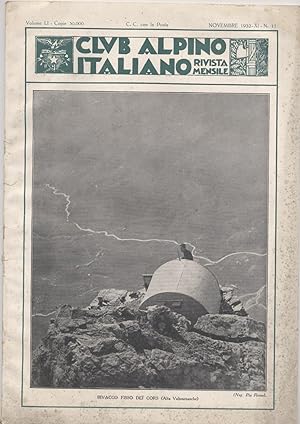Club alpino italiano Rivista mensile Novembre 1932