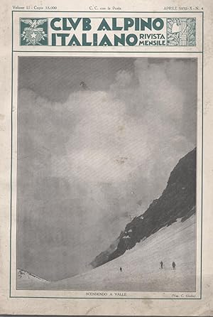 Club alpino italiano Rivista mensile Aprile 1932