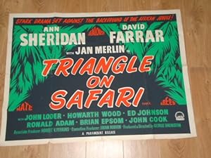 Original UK Quad Movie Poster: Triangle on a Safari