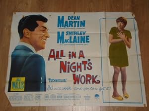 UK Quad Movie Poster: All in A Night's Work