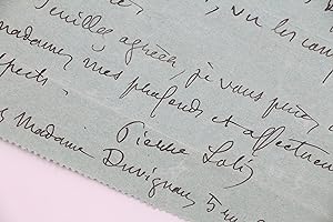 Billet autographe signé de Pierre Loti adressé à Julia Daudet