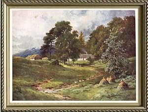 Croft near Dalmally in Argyll and Bute, Scotland,Vintage Watercolor Print