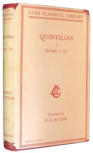 The Institutio Oratoria of Quintilian, in Four Volumes: I (Books I - III) (Loeb Classical Library...
