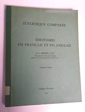 Stylistique comparée; idiotismes en français et en anglais, troisième édition