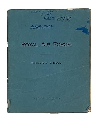 WWII Era RAF Pilot's Handwritten Notebook on .303 Browning Machine Gun Operation and Specifications