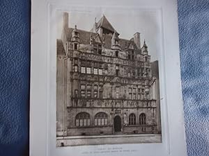Planche 1910 PARAY LE MONIAL HOTEL DE VILLE ANCIENNE MAISON DE PIERRE JOYET
