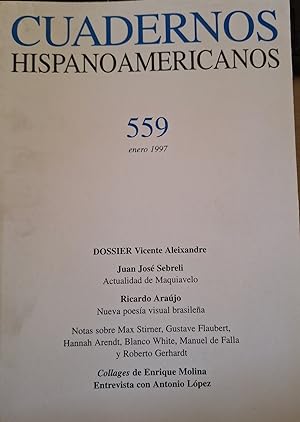 CUADERNOS HISPANOAMERICANOS Nº 559. ENERO 1997.