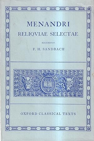 Reliquiae Selectae recensuit F. H. Sandbach