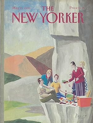 The New Yorker May 21, 1990 Benoit Van Innis Cover, Complete Magazine