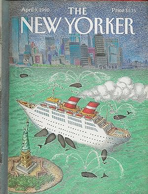 The New Yorker April 9, 1990 John O'Brien Cover, Complete Magazine