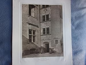 Planche 1910 TOULOUSE HOTEL DU VIEUX RAISIN TOURELLE D' ESCALIER