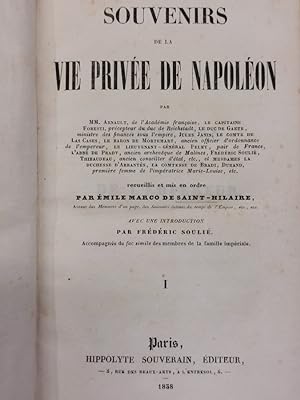 Souvenirs de la Vie Privée de Napoléon.
