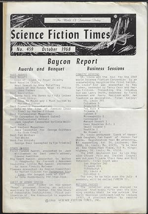 SCIENCE FICTION TIMES: No. 459, October, Oct. 1968