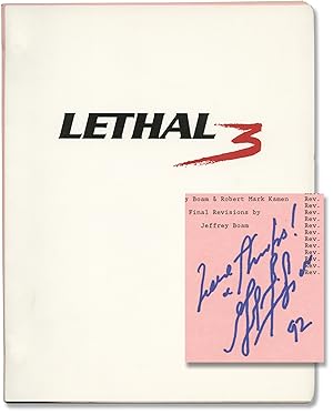 Lethal Weapon 3 [Three] (Original screenplay for the 1992 film, signed by Mel Gibson)
