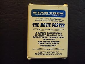 Star Trek Generations Movie Poster 23 Karat Gold Card 1 Of 10,000