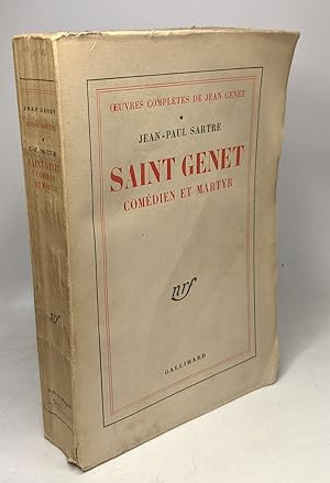 Saint Genet - comédien et martyr / oeuvres complètes de Jean Genet
