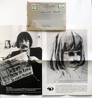 Timm Ulrichs. Due locandine / Two posters. 1973 Galerie Langer/edizione privata