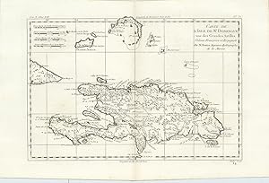 Carte de l'Isle de St. Domingue une des Grandes Antilles, Colonie François et Espagnole. [Hispani...