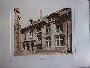 Planche 1910 BOURGES HOTEL LALLEMANT FACADE PRINCIPALE HOTELS ET MAISONS XV ET XVIème siècle