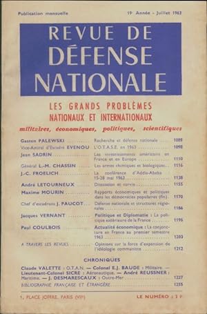 Revue de d?fense nationale Juillet 1963 - Collectif