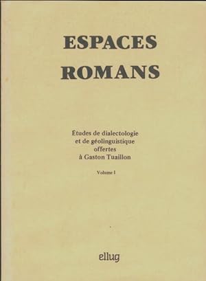 Espaces romans Tome I - Collectif