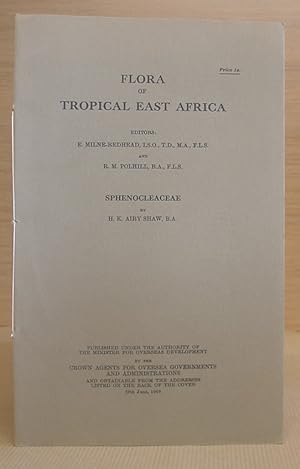 Flora Of Tropical East Africa - Sphenocleaceae