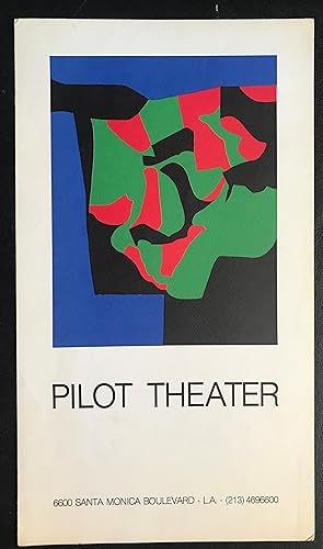 Alberto Burri lithograph poster "Pilot Theater" Los Angeles