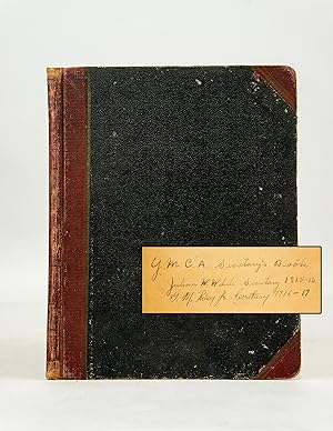 Y.M.C.A. Secretary's Book Containing Handwritten Minutes from 1915-1917 Meetings