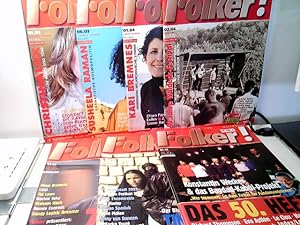 Konvolt: 7 diverse Zeitschriften Folker Das Magazin für Folk, Lied und Weltmusik.