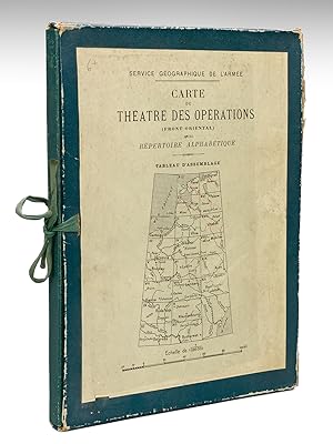 Carte du Théâtre des Opérations (Front oriental) à l'échelle du 1.000.000e avec Répertoire alphab...