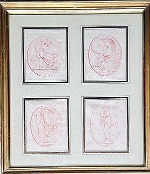8 Red chalk Drawings Mythology