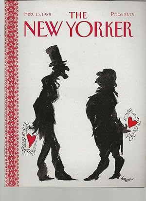 The New Yorker February 15, 1988 Lee Lorenz Cover, Complete Magazine