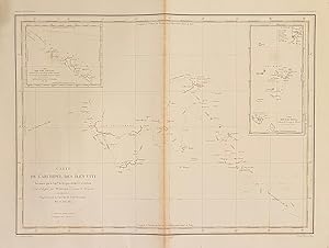 Carte de l'Archipel des Iles Viti. Reconnues par le Capne. De Frigate Dumont D'Urville. Levee et ...