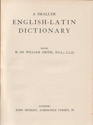 A Smaller English-Latin Dictionary