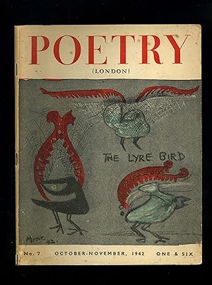 POETRY (LONDON) - A Bi-Monthly of Modern Verse and Criticism: This issue of P. L. is dedicated to...