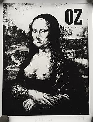 Mona Lisa. Limited Edition Signed Print of Oz Magazine Cover