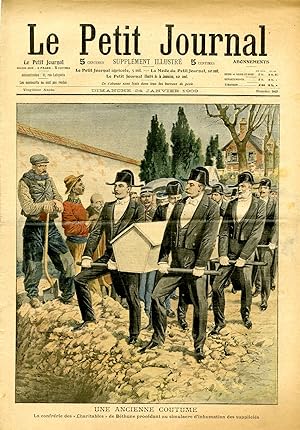"LE PETIT JOURNAL N°949 du 24/1/1909" UNE ANCIENNE COUTUME : La confrérie des "Charitables" de Bé...