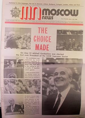 Moscow News. June 11-18, 1989