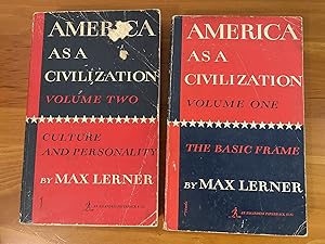America as a Civilization Volume One: The Basic Frame / Volume Two: Culture and Personality