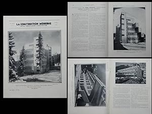 CONSTRUCTION MODERNE n°24 1933 SANATORIUM GUEBRIANT PASSY, POL ANRAHAM, HENRY LE MÊME