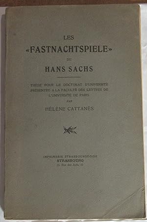 Les " Fastnachtspiele " de Hans Sachs
