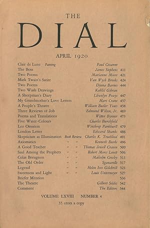 "My Grandmother's Love Letters," contained in THE DIAL