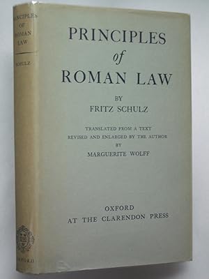 Principles of Roman Law