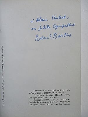 Roland BARTHES par Roland BARTHES