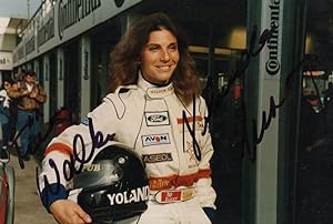Yolanda Surer Switzerland Formula 3 Motor Racing Large Hand Signed Photo