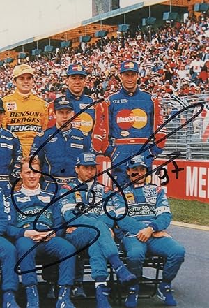 Vincenzo Sospiri Formula 1 F1 With Benetton Team Hand Signed Photo