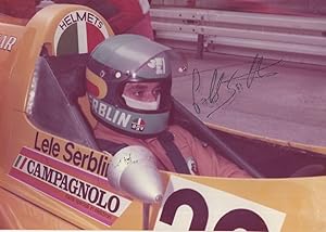 Gabriele Serbin Italian Motor Sports Car Racing Vintage Hand Signed Photo
