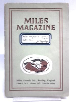 Miles Magazine Volume 3, #1 October 1945